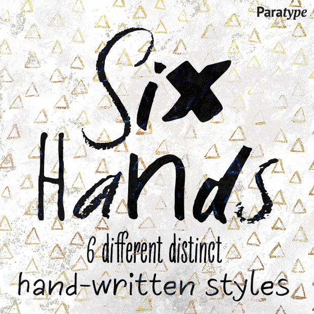 Ejemplo de fuente Six Hands