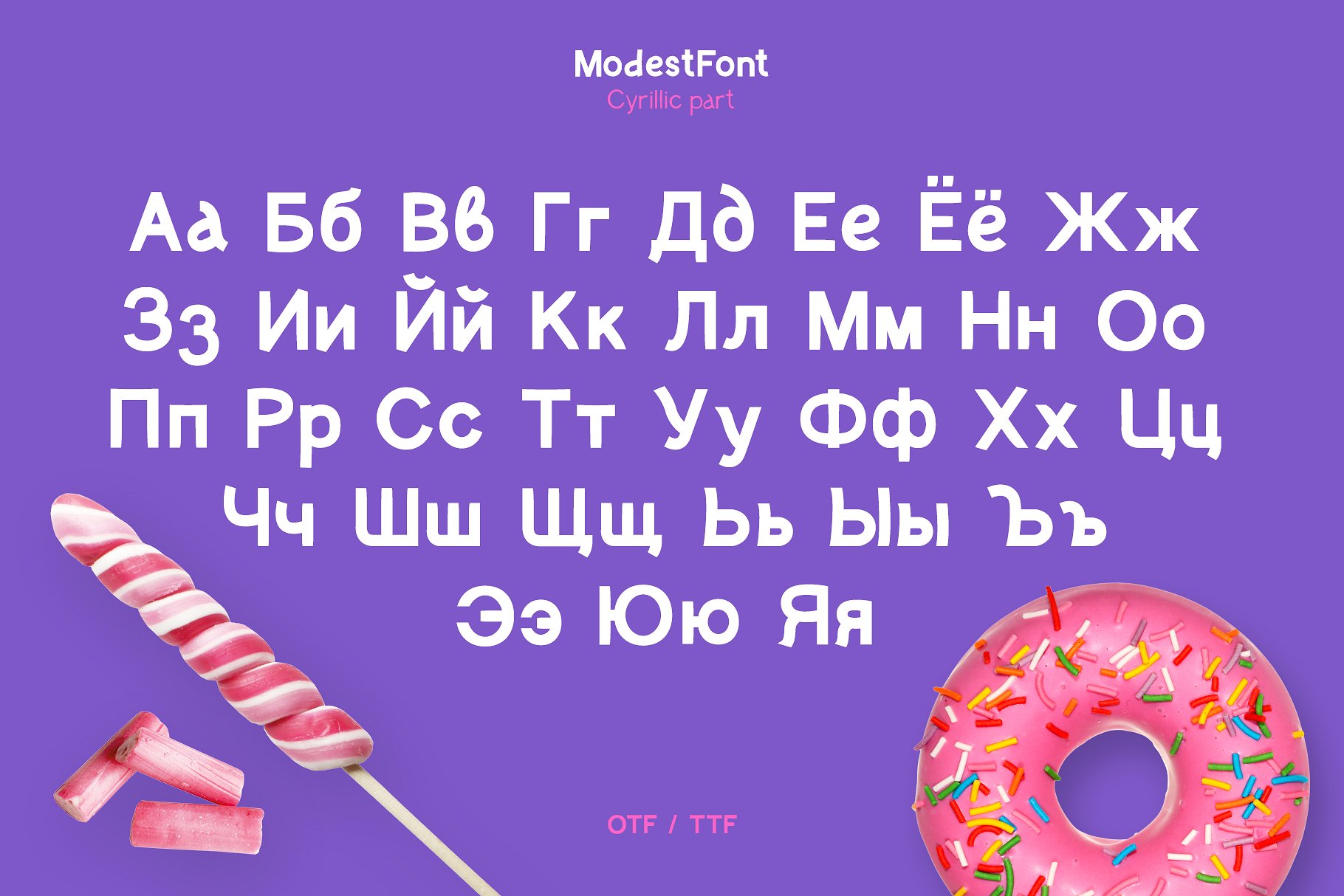 Ejemplo de fuente Modest Font Regular