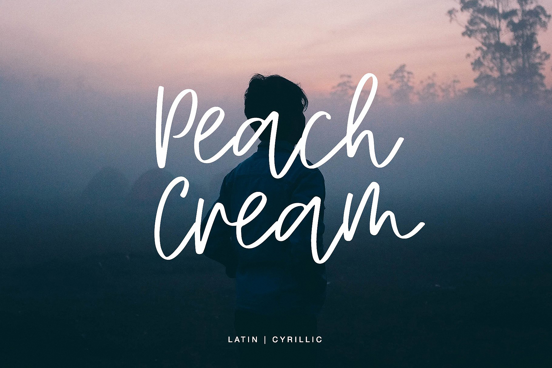 Ejemplo de fuente Peach Cream Regular