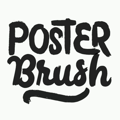 Ejemplo de fuente Poster Brush Regular