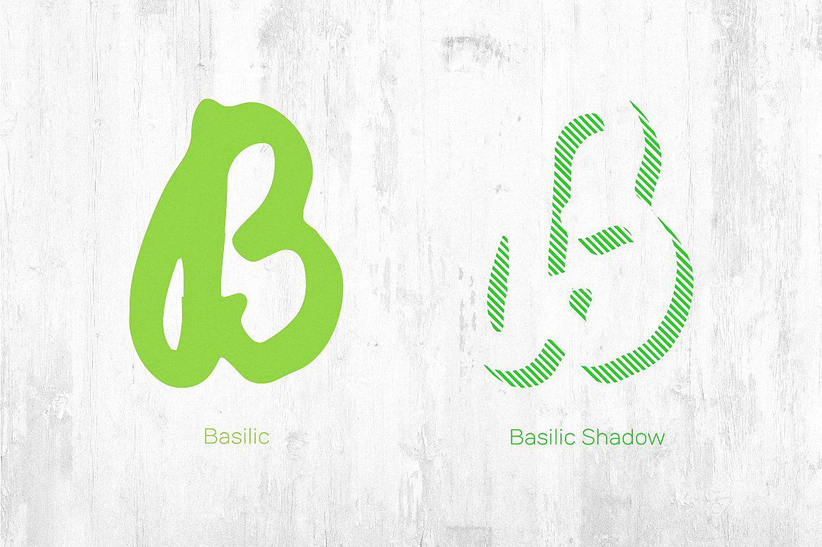 Ejemplo de fuente Compotes Basilic Basilic Shadow