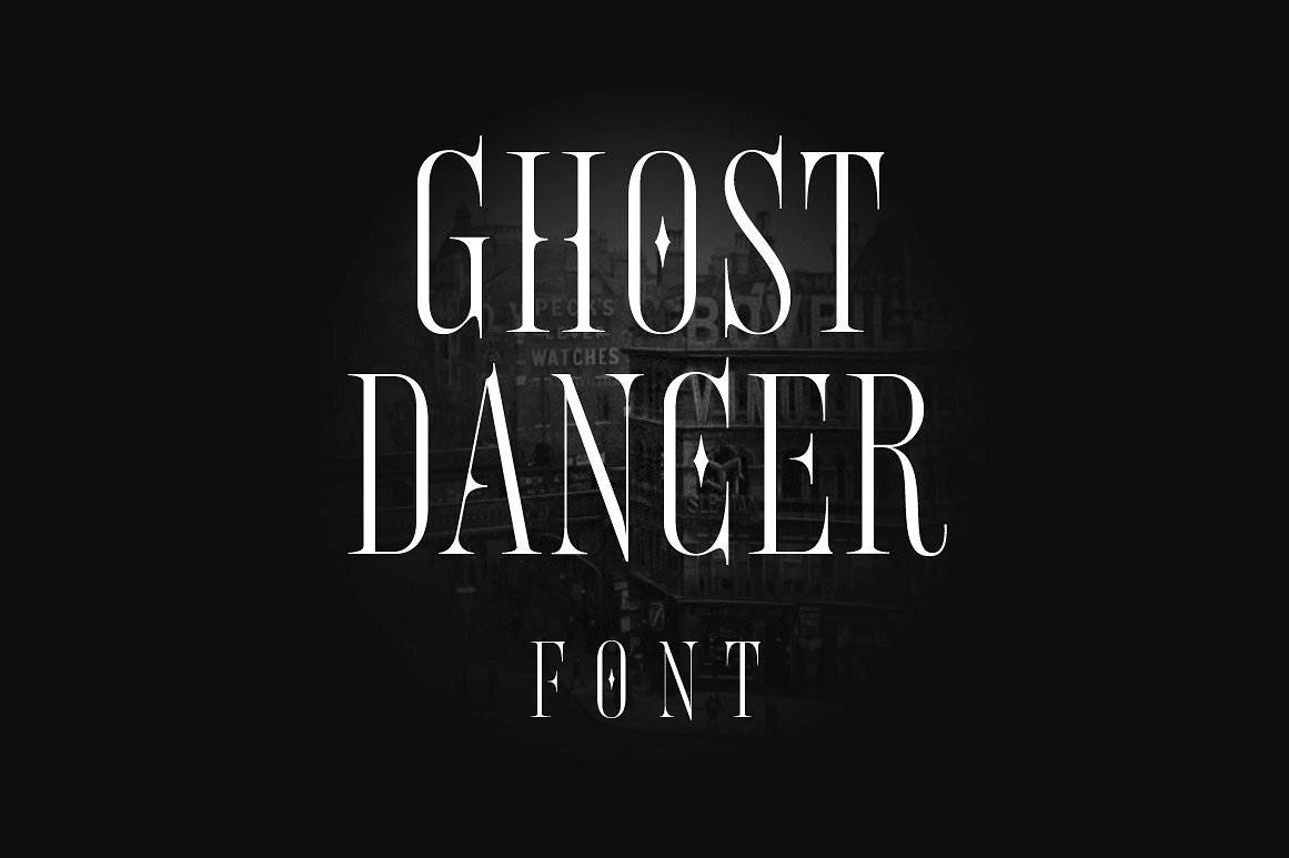 Ejemplo de fuente Ghost Dancer Regular