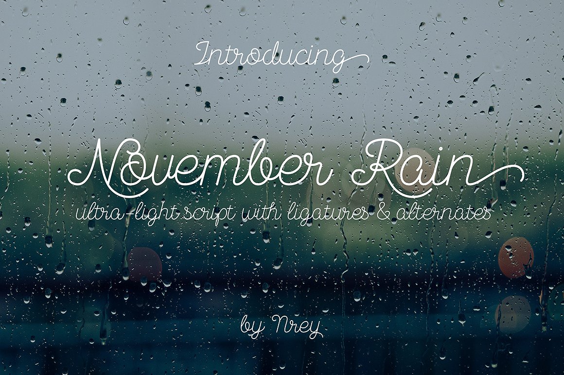 Ejemplo de fuente November Rain