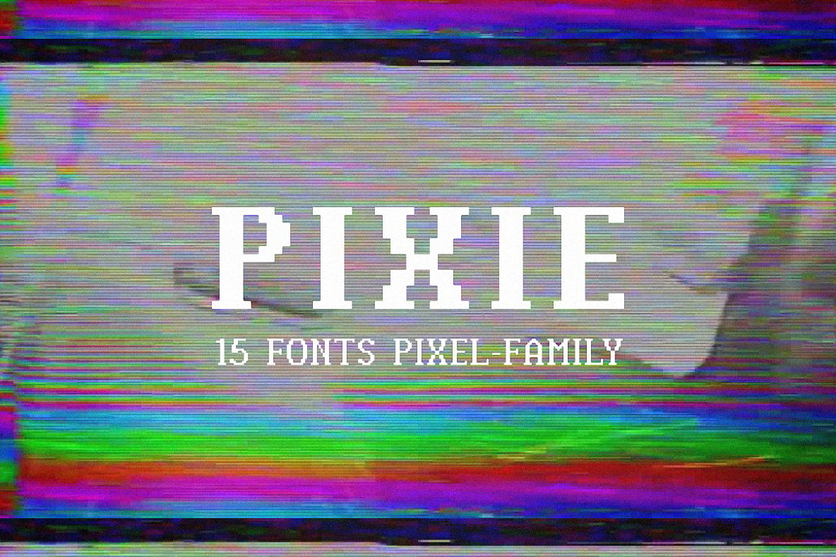 Ejemplo de fuente Pixie Serif Bold Dots