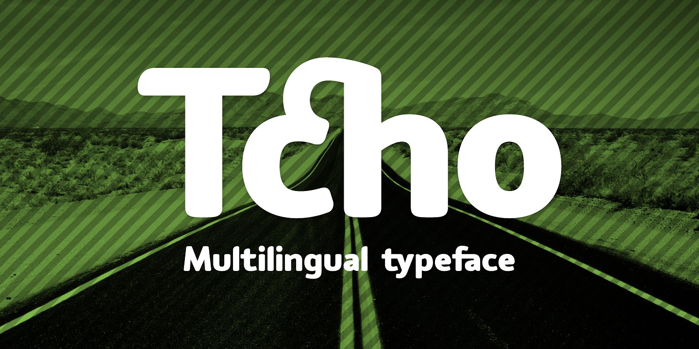 Ejemplo de fuente Tcho Italic