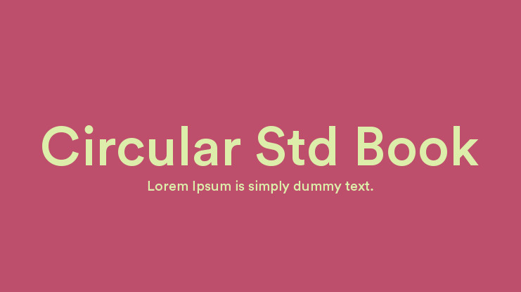 Ejemplo de fuente Circular Std Bold Italic