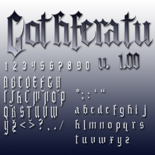Ejemplo de fuente Gothferatu