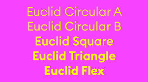 Ejemplo de fuente Euclid Circular Bold Italic