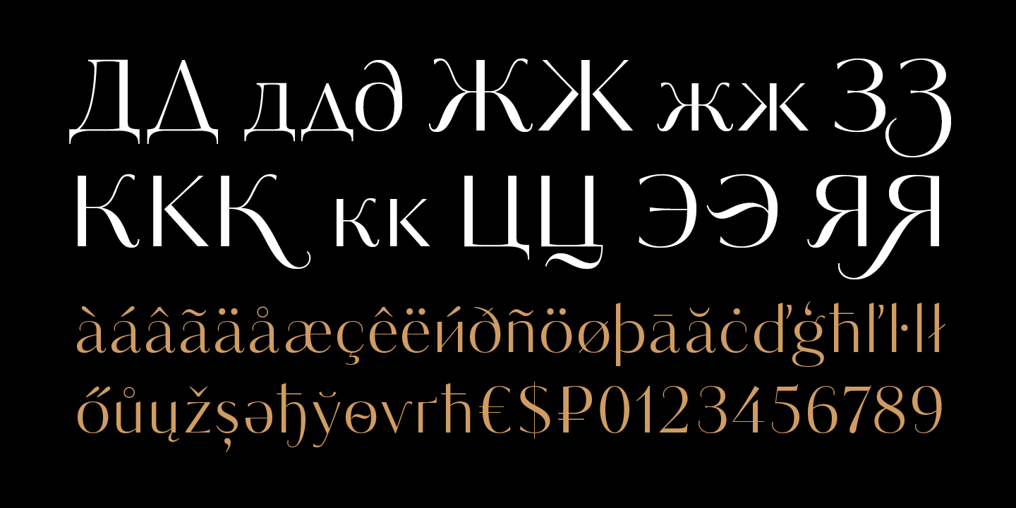 Ejemplo de fuente Kudryashev Display Headline Sans