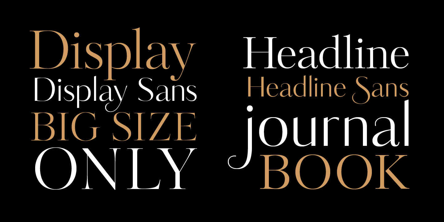 Ejemplo de fuente Kudryashev Display Display Sans