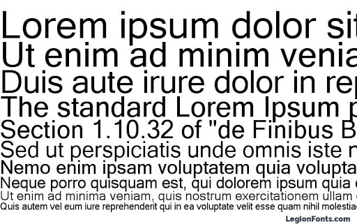 Ejemplo de fuente Microsoft Sans Serif Regular