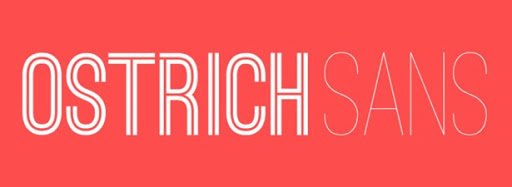 Ejemplo de fuente OSTRICH SANS Bold