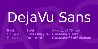 Ejemplo de fuente DejaVu Sans Italic