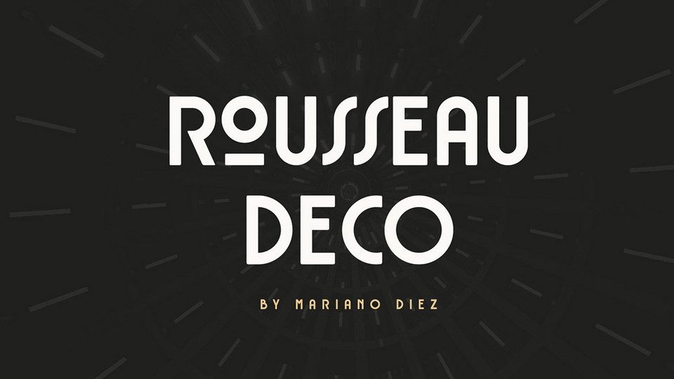 Ejemplo de fuente Rousseau Deco