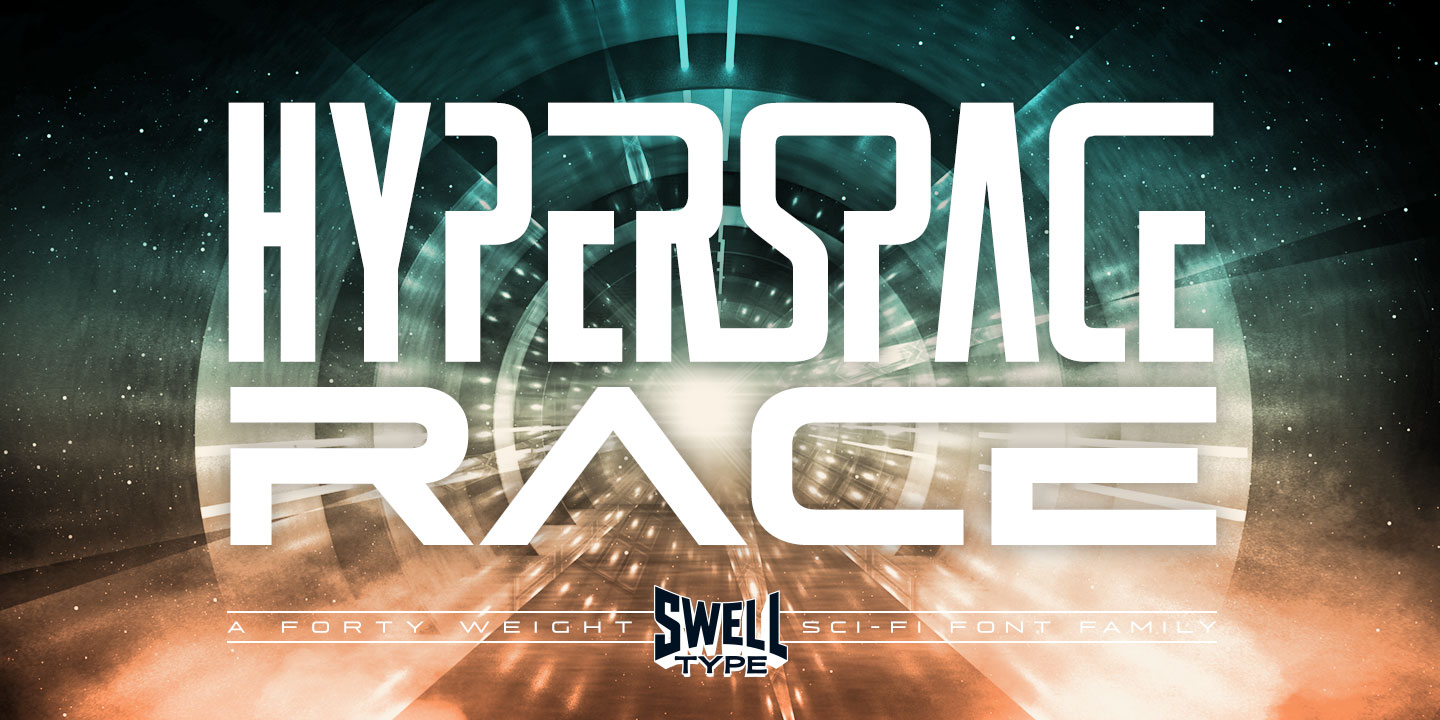 Ejemplo de fuente Hyperspace Race