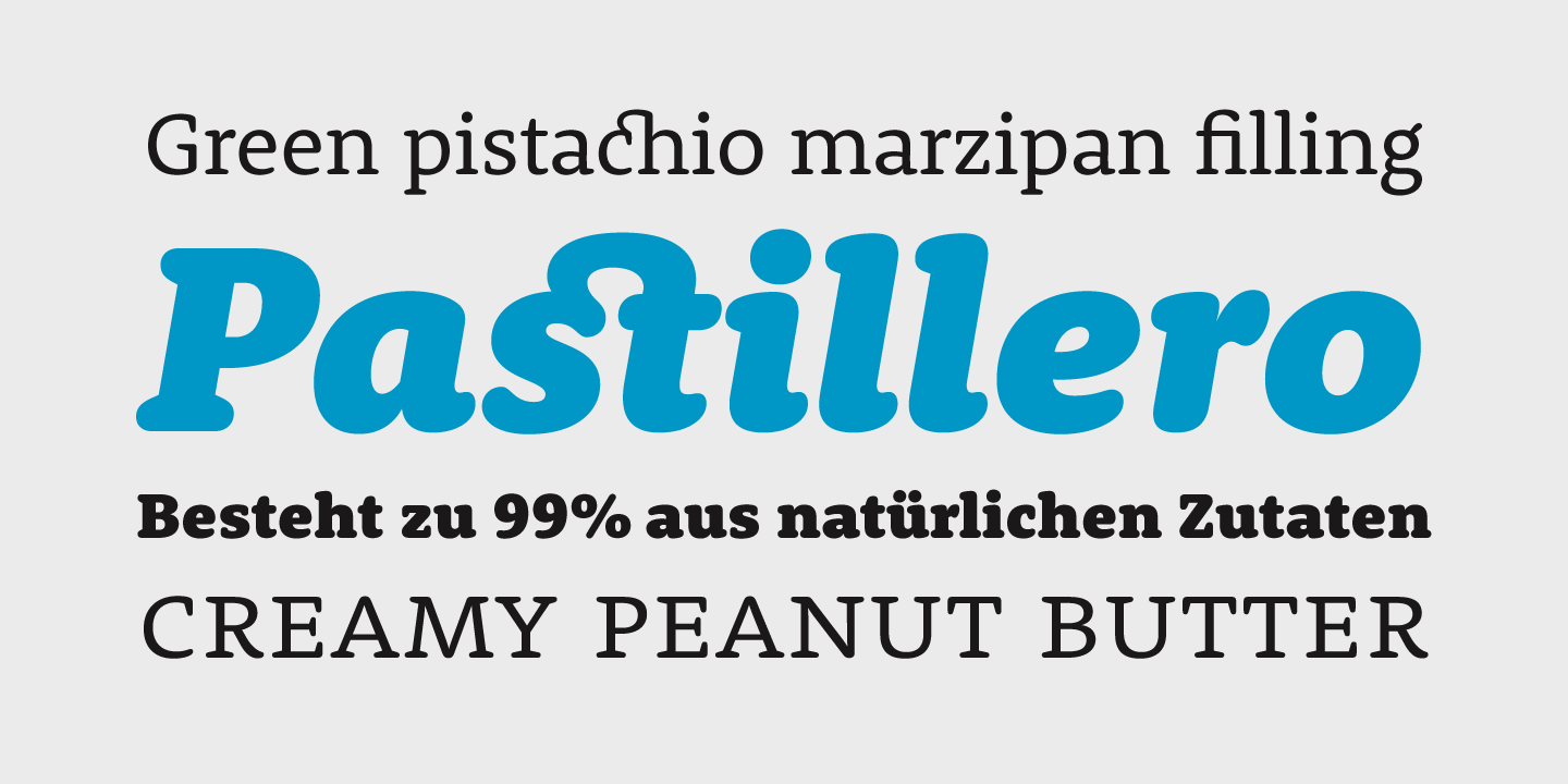 Ejemplo de fuente Rooney Pro Regular Italic