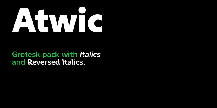 Ejemplo de fuente Atwic Semi Bold Italic
