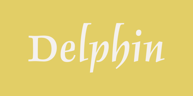 Ejemplo de fuente Delphin Com I