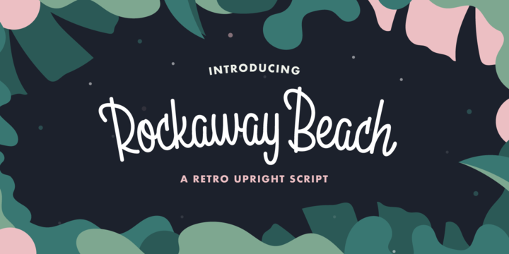 Ejemplo de fuente Rockaway Beach Regular