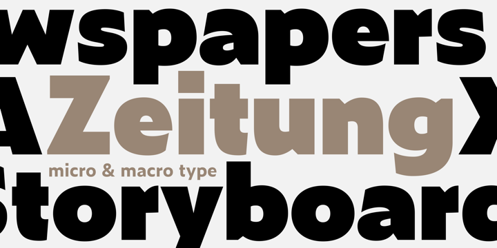 Ejemplo de fuente Zeitung Mono Pro Semi Bold