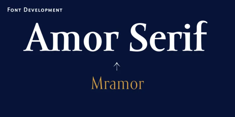 Ejemplo de fuente Amor Serif Pro Bold Italic