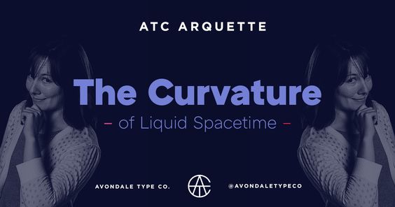 Ejemplo de fuente ATC Arquette Medium Italic