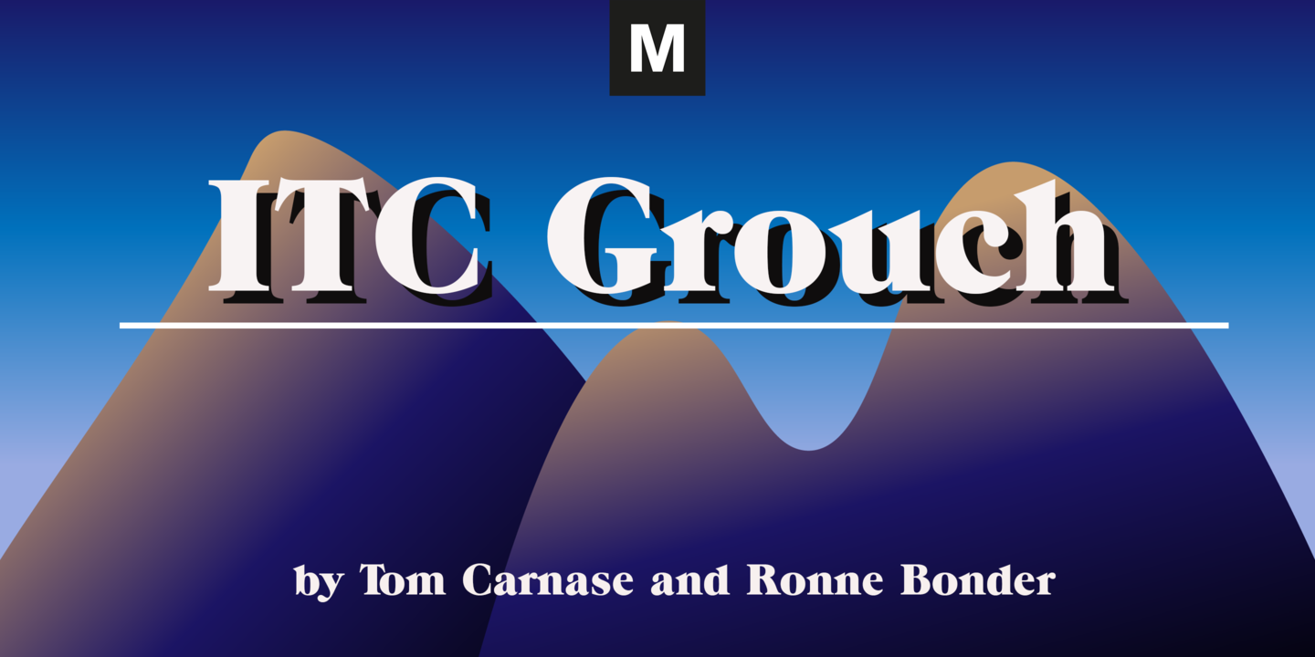 Ejemplo de fuente ITC Grouch Regular