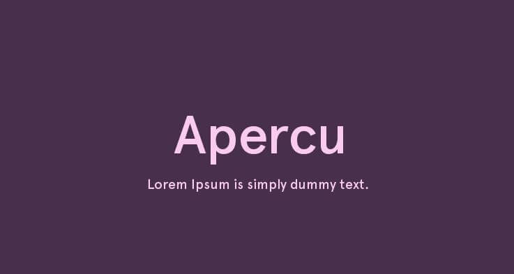Ejemplo de fuente Apercu Condensed Pro Medium