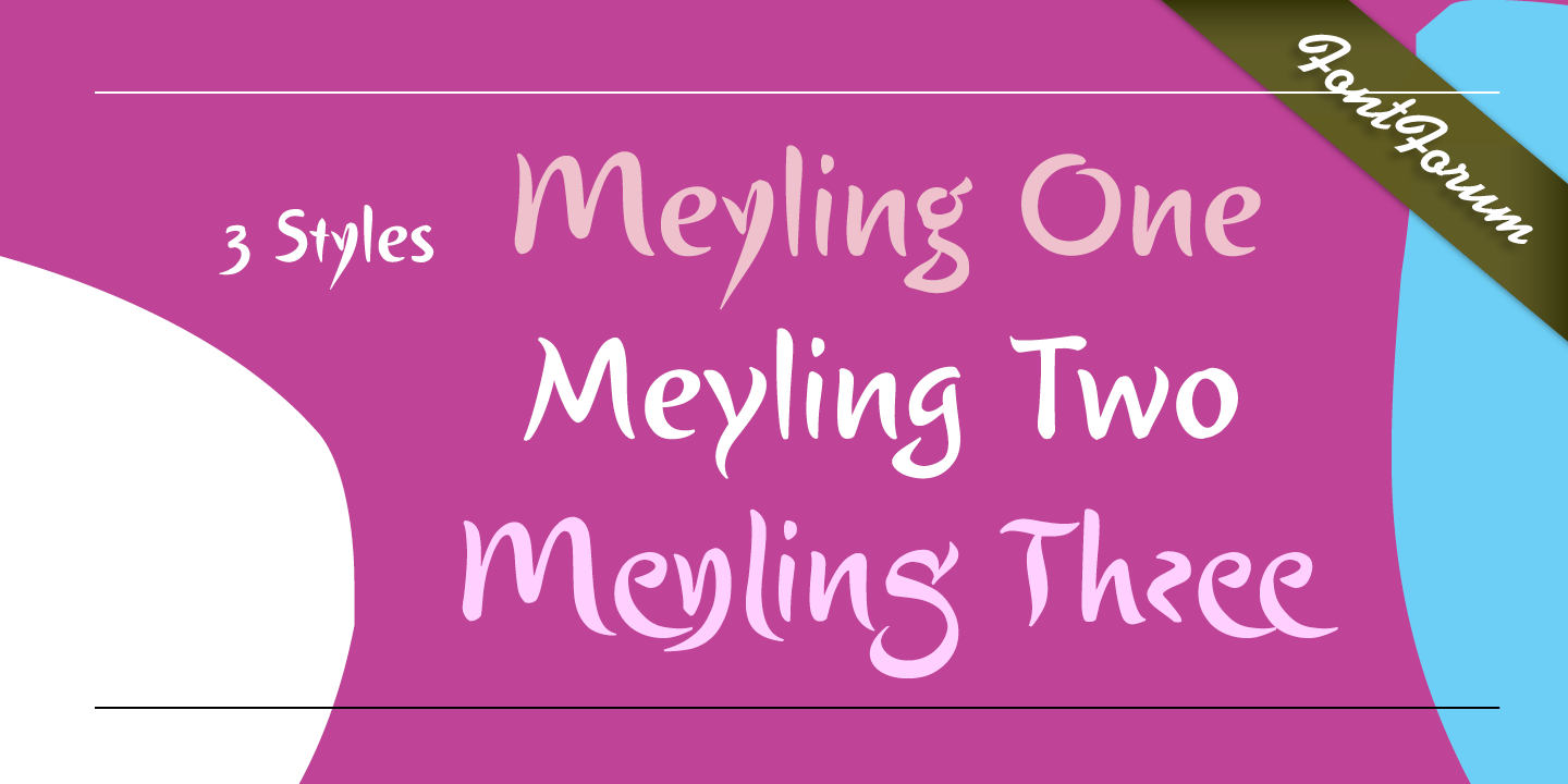 Ejemplo de fuente Meyling One