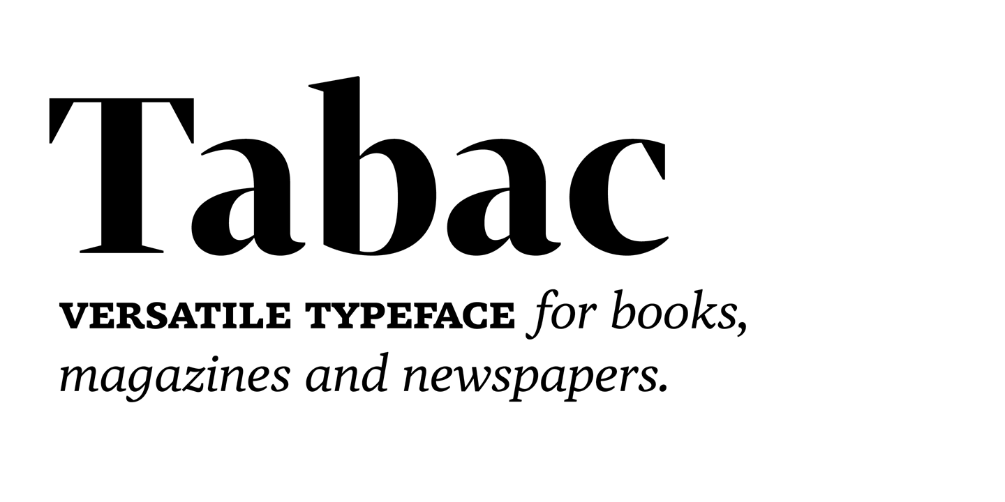 Ejemplo de fuente Tabac G1 SemiBold Italic