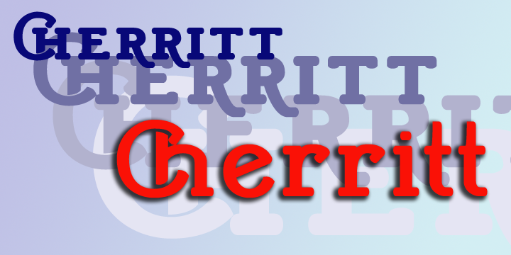 Ejemplo de fuente Cherritt Cherritt Expanded