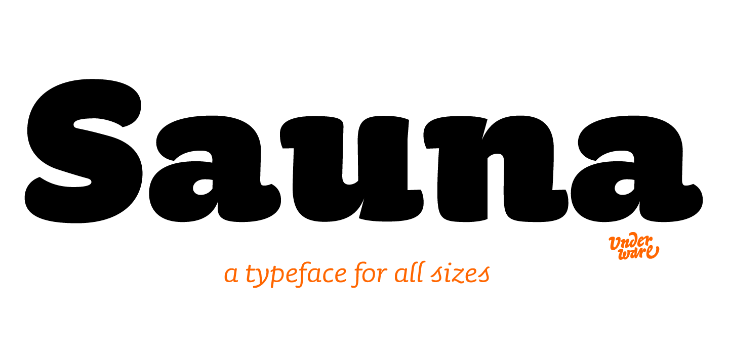 Ejemplo de fuente Sauna Pro Regular Italic