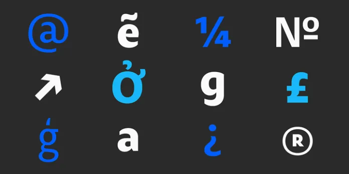 Ejemplo de fuente Modal Semi Bold Italic