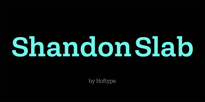 Ejemplo de fuente Shandon Slab Medium Italic