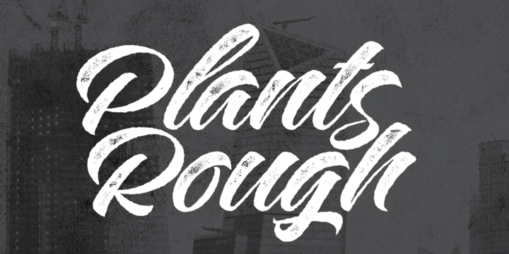 Ejemplo de fuente Plants Rough