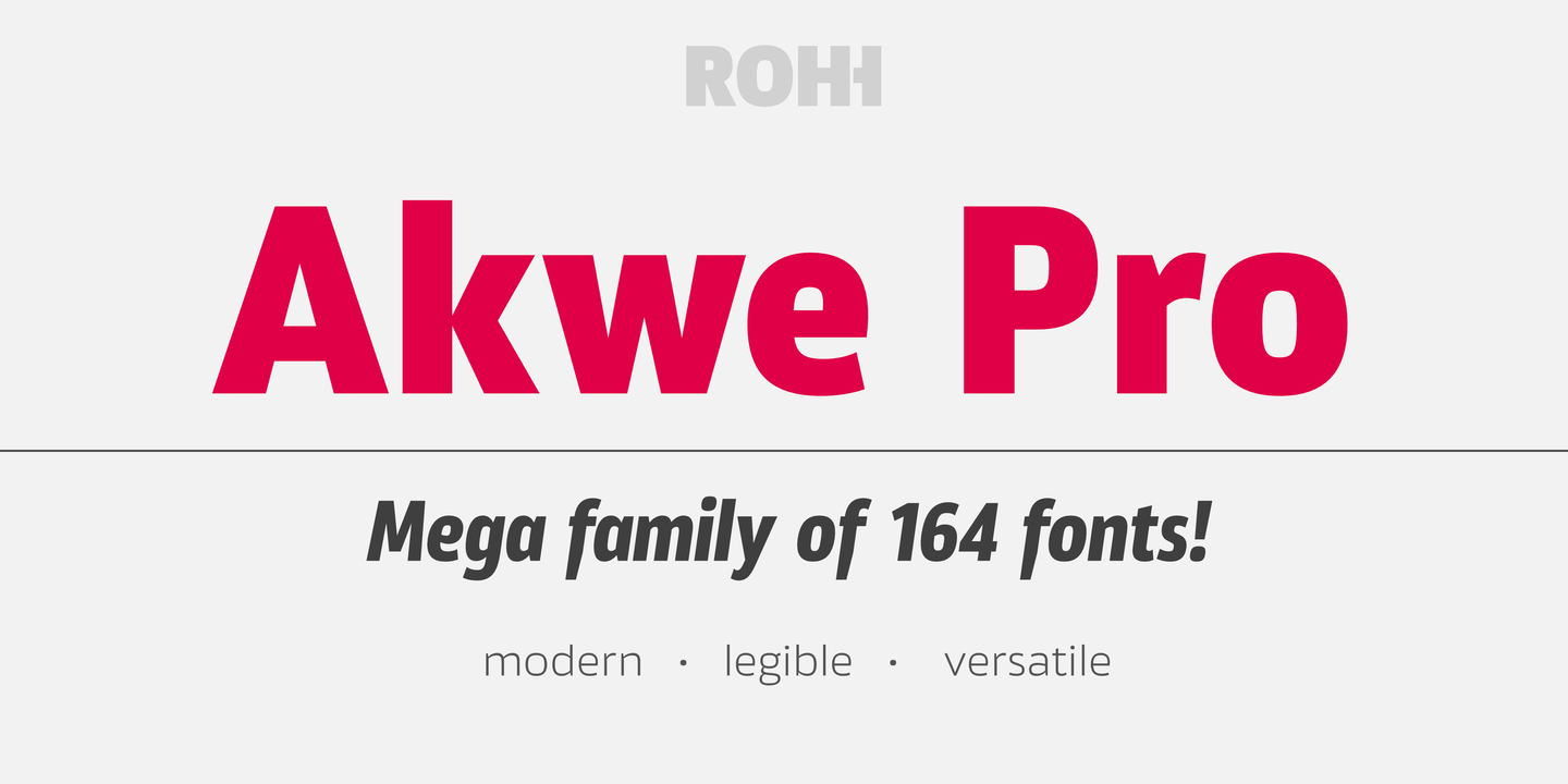 Ejemplo de fuente Akwe Pro Medium Italic