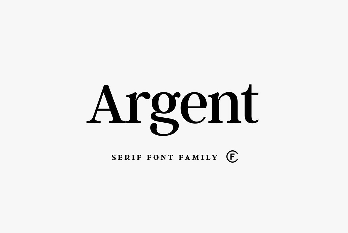 Ejemplo de fuente Argent CF Regular Italic