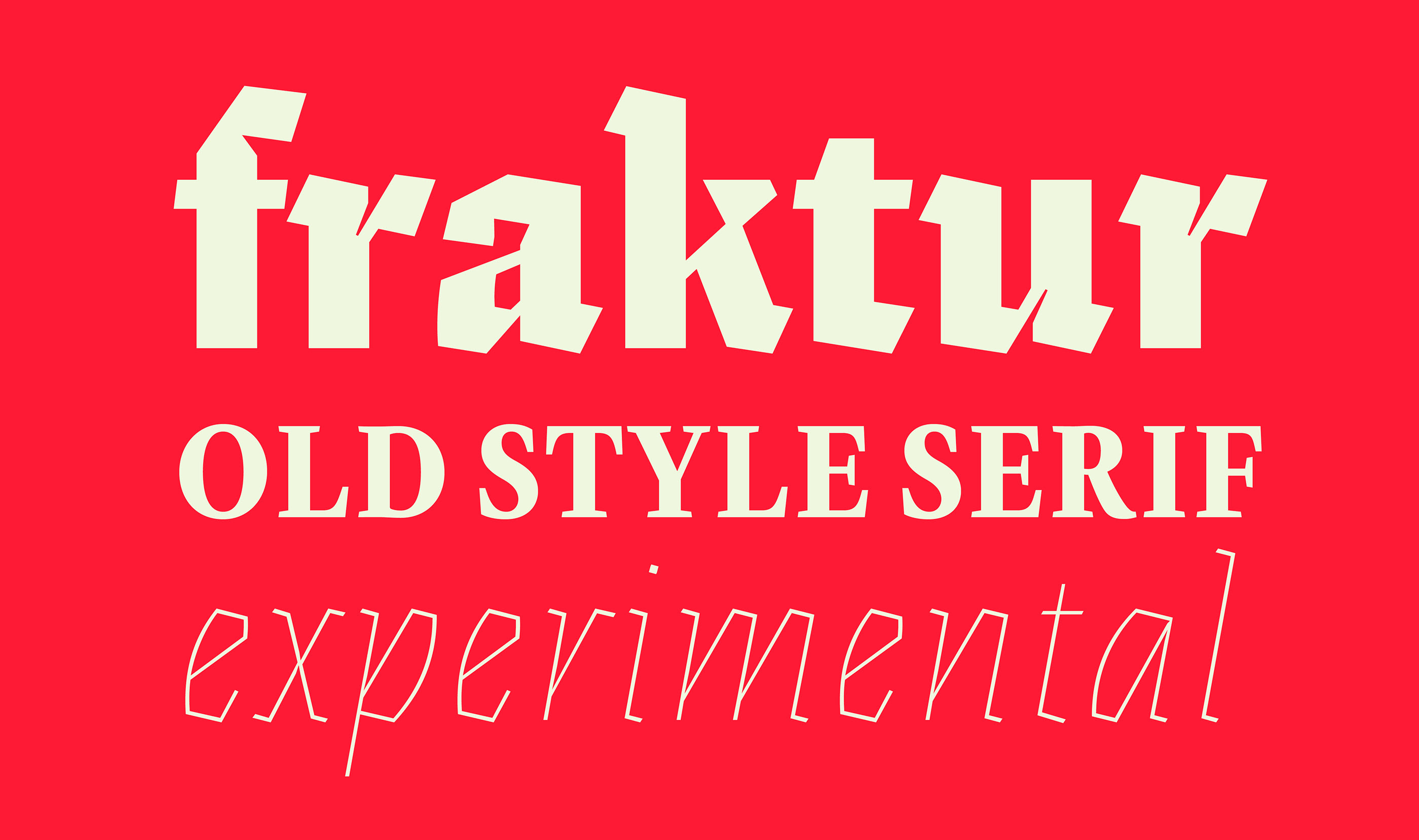 Ejemplo de fuente Eskapade Fraktur Italic