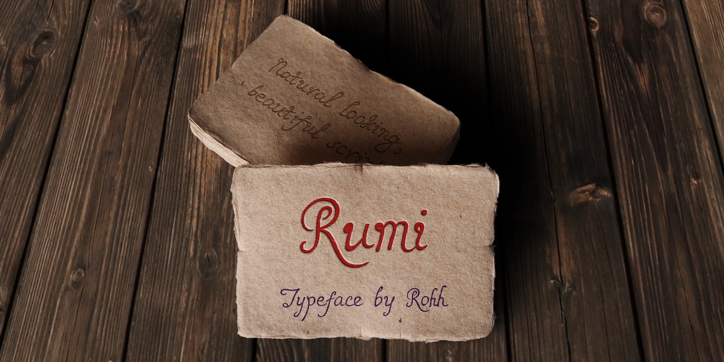 Ejemplo de fuente Rumi