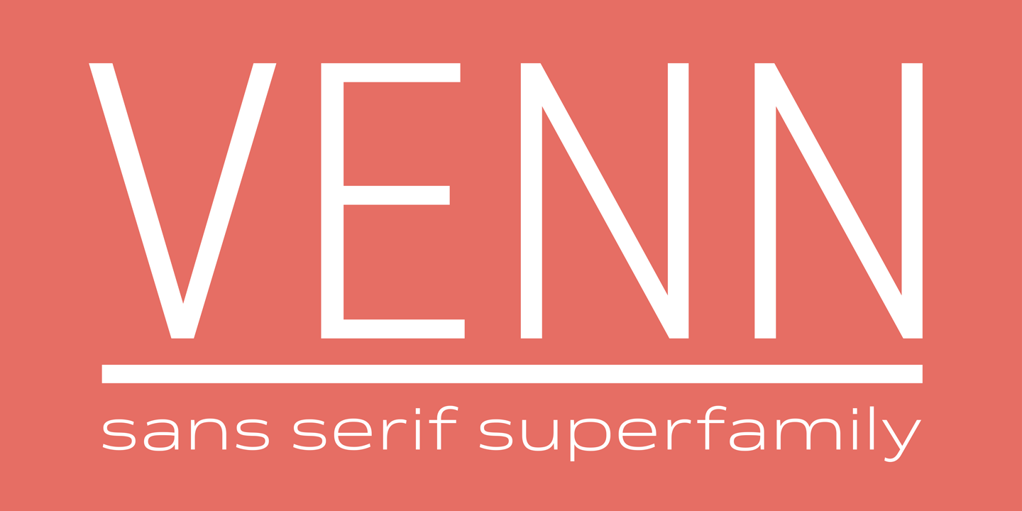 Ejemplo de fuente Venn Semi Condensed Medium
