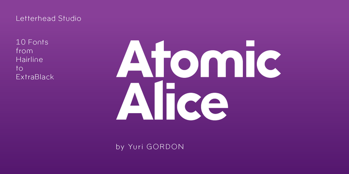 Ejemplo de fuente Atomic Alice