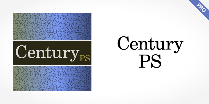 Ejemplo de fuente Century PS Pro