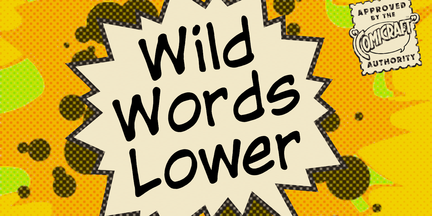 Ejemplo de fuente WildWords Lower Bold