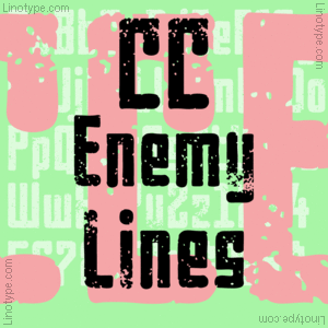 Ejemplo de fuente Enemy Lines