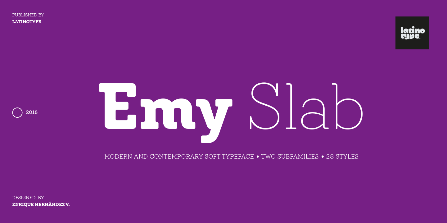 Ejemplo de fuente Emy Slab Thin Italic