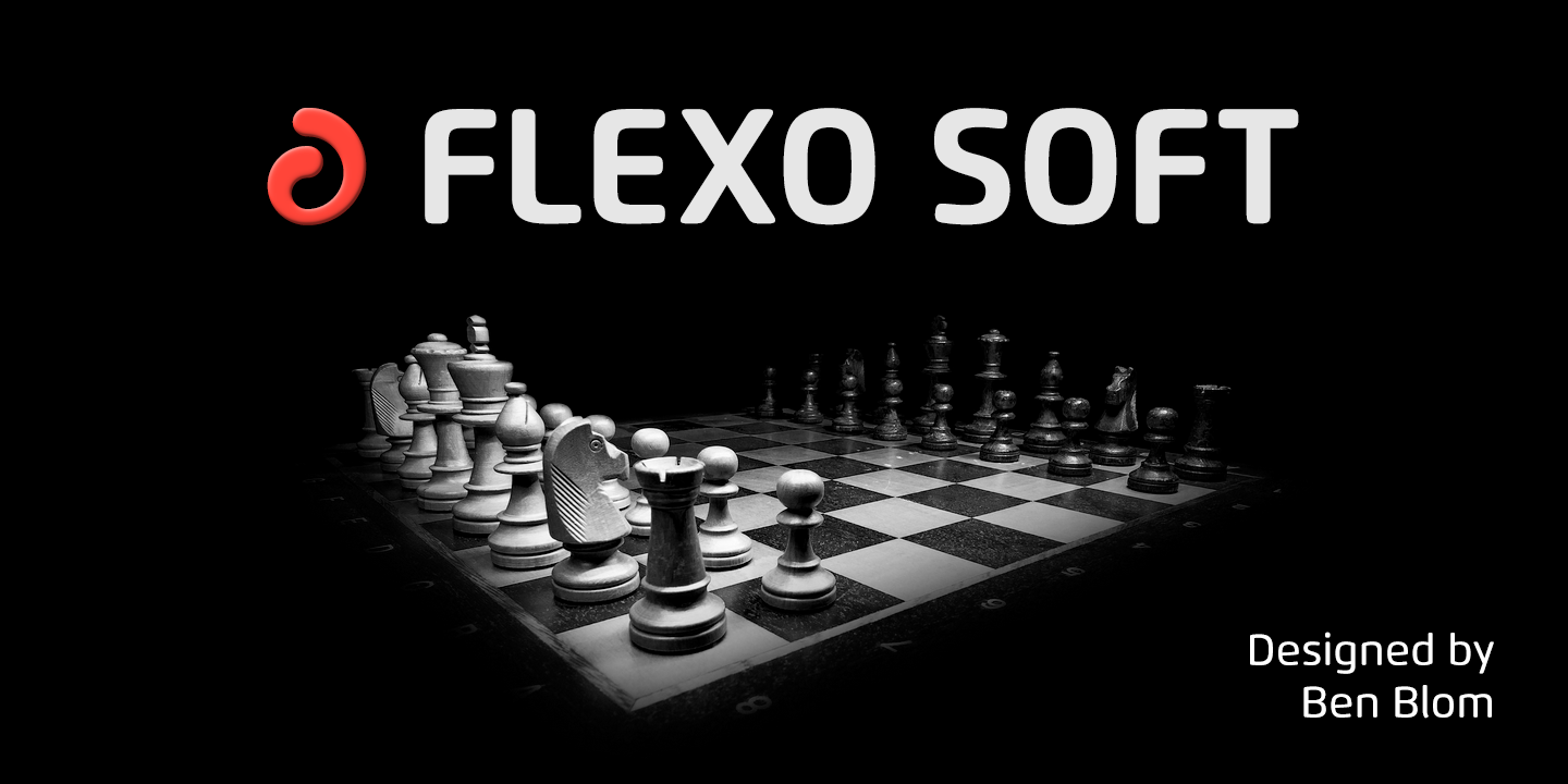 Ejemplo de fuente Flexo Soft Regular