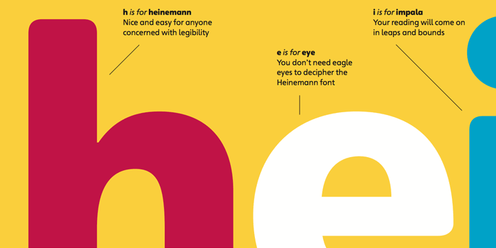 Ejemplo de fuente Heinemann Roman Italic