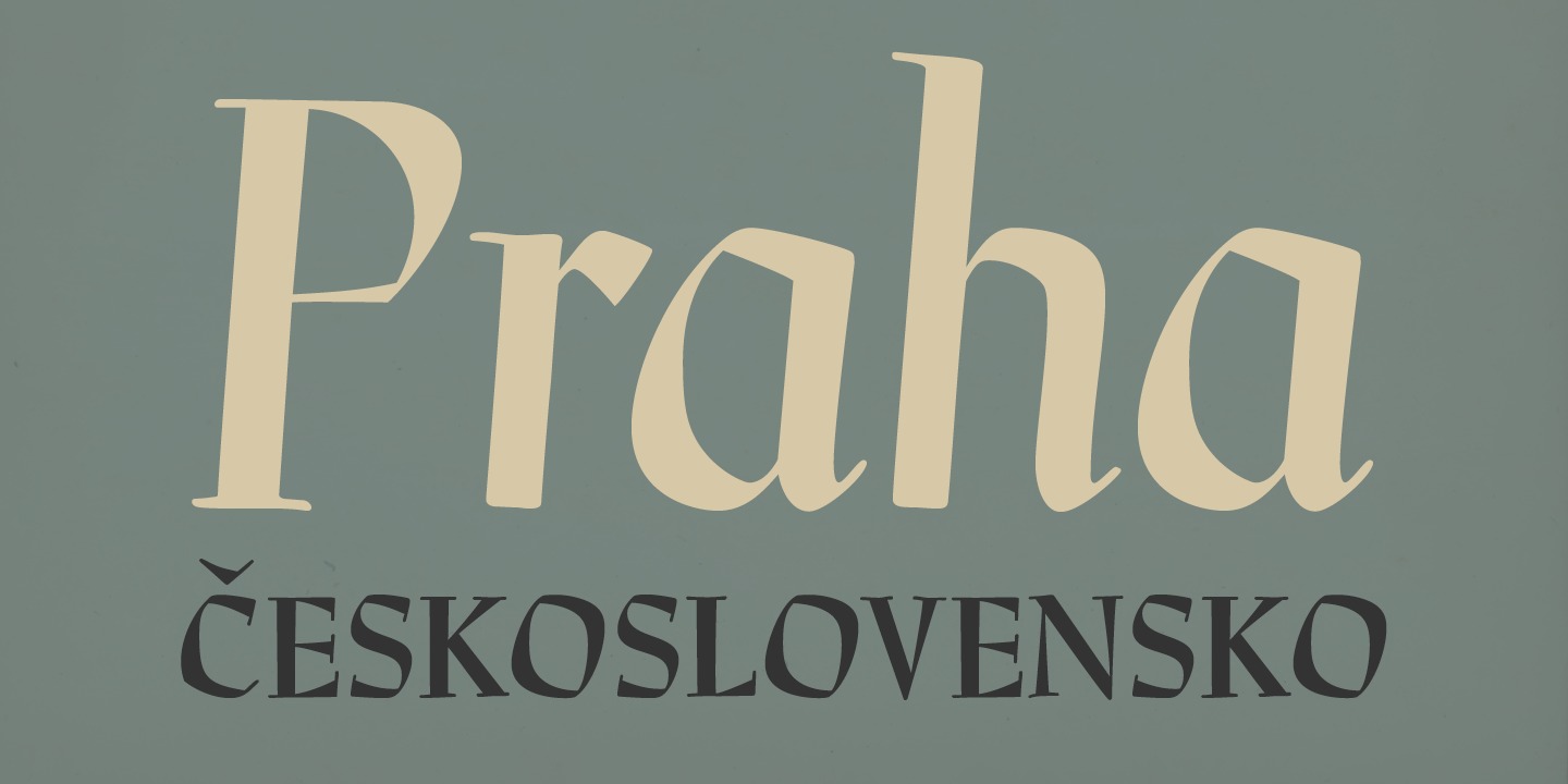 Ejemplo de fuente P22 Preissig Calligraphic Italic