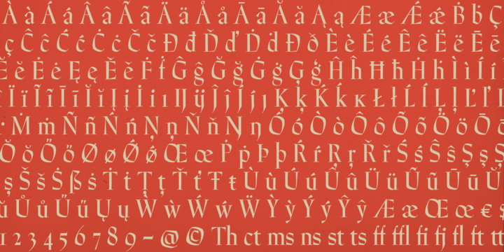 Ejemplo de fuente P22 Preissig Calligraphic Italic