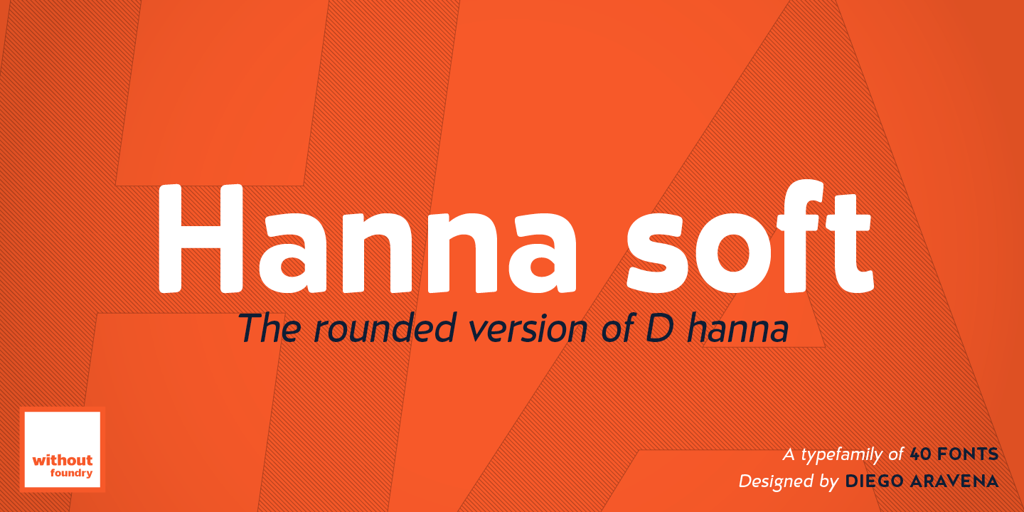 Ejemplo de fuente D Hanna Soft Thin Italic